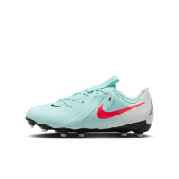 Nike Phantom GX Academy II Gras / Kunstgras Voetbalschoenen (MG) Kids Mintgroen Rood Zwart