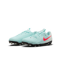 Nike Phantom GX Academy II Gras / Kunstgras Voetbalschoenen (MG) Kids Mintgroen Rood Zwart