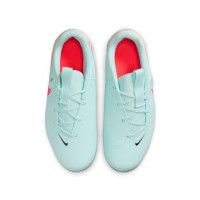 Nike Phantom GX Academy II Gras / Kunstgras Voetbalschoenen (MG) Kids Mintgroen Rood Zwart
