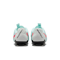 Nike Phantom GX Academy II Gras / Kunstgras Voetbalschoenen (MG) Kids Mintgroen Rood Zwart