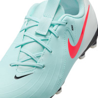 Nike Phantom GX Academy II Gras / Kunstgras Voetbalschoenen (MG) Kids Mintgroen Rood Zwart