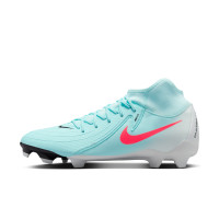 Nike Phantom Luna Academy II Gras / Kunstgras Voetbalschoenen (MG) Mintgroen Rood Zwart