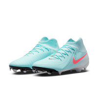 Nike Phantom Luna Academy II Gras / Kunstgras Voetbalschoenen (MG) Mintgroen Rood Zwart