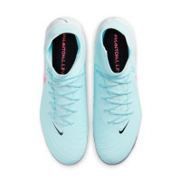 Nike Phantom Luna Academy II Gras / Kunstgras Voetbalschoenen (MG) Mintgroen Rood Zwart