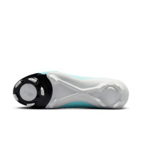 Nike Phantom Luna Academy II Gras / Kunstgras Voetbalschoenen (MG) Mintgroen Rood Zwart