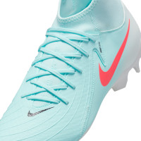 Nike Phantom Luna Academy II Gras / Kunstgras Voetbalschoenen (MG) Mintgroen Rood Zwart