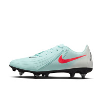 Nike Phantom GX Academy II Iron-Nop Football Shoes (SG) Anti-Clog Mint Green Red Black