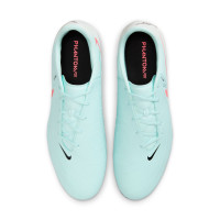 Nike Phantom GX Academy II Iron-Nop Football Shoes (SG) Anti-Clog Mint Green Red Black