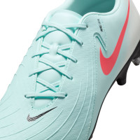 Nike Phantom GX Academy II Iron-Nop Football Shoes (SG) Anti-Clog Mint Green Red Black