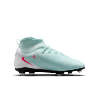 Nike Phantom Luna Club II Gras / Kunstgras Voetbalschoenen (MG) Kids Mintgroen Rood Zwart