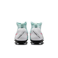 Nike Phantom Luna Club II Gras / Kunstgras Voetbalschoenen (MG) Kids Mintgroen Rood Zwart