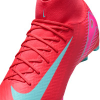 Nike Zoom Mercurial Superfly Academy 10 Gras / Kunstgras Voetbalschoenen (MG) Rood Turquoise Roze