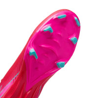 Nike Zoom Mercurial Superfly Academy 10 Gras / Kunstgras Voetbalschoenen (MG) Rood Turquoise Roze