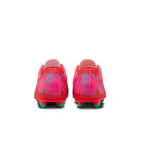 Nike Mercurial Vapor Club 16 Gras / Kunstgras Voetbalschoenen (MG) Kids Rood Turquoise Roze