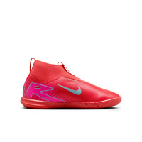 Nike Zoom Mercurial Superfly Academy 10 Zaalvoetbalschoenen (IN) Kids Rood Turquoise Roze