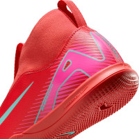 Nike Zoom Mercurial Superfly Academy 10 Zaalvoetbalschoenen (IN) Kids Rood Turquoise Roze