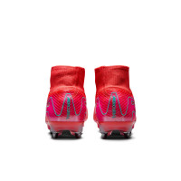 Nike Zoom Mercurial Superfly Elite 10 IJzeren-Nop Voetbalschoenen (SG) Rood Turquoise Roze