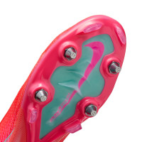 Nike Zoom Mercurial Superfly Elite 10 IJzeren-Nop Voetbalschoenen (SG) Rood Turquoise Roze