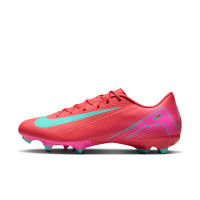 Nike Zoom Mercurial Vapor Academy 16 Gras / Kunstgras Voetbalschoenen (MG) Rood Turquoise Roze