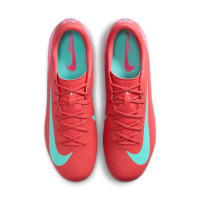 Nike Zoom Mercurial Vapor Academy 16 Gras / Kunstgras Voetbalschoenen (MG) Rood Turquoise Roze