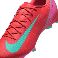 Nike Zoom Mercurial Vapor Academy 16 Gras / Kunstgras Voetbalschoenen (MG) Rood Turquoise Roze