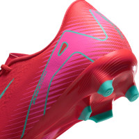 Nike Zoom Mercurial Vapor Academy 16 Gras / Kunstgras Voetbalschoenen (MG) Rood Turquoise Roze