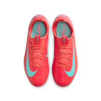 Nike Zoom Mercurial Vapor Academy 16 Gras / Kunstgras Voetbalschoenen (MG) Kids Rood Turquoise Roze