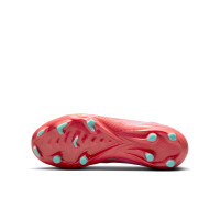 Nike Zoom Mercurial Vapor Academy 16 Gras / Kunstgras Voetbalschoenen (MG) Kids Rood Turquoise Roze