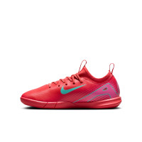 Nike Zoom Mercurial Vapor Academy 16 Indoor Football Boots (IN) Kids Red Turquoise Pink