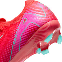 Nike Zoom Mercurial Vapor Pro 16 Gras Voetbalschoenen (FG) Rood Turquoise Roze