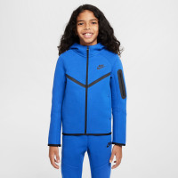 Nike Tech Fleece Trainingspak Sportswear Kids Blauw Zwart