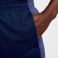 Nike Strike Trainingsbroekje Donkerblauw Oranje