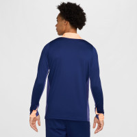 Nike Strike Trainingstrui 1/4-Zip Donkerblauw Oranje