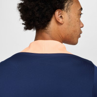 Nike Strike Trainingstrui 1/4-Zip Donkerblauw Oranje