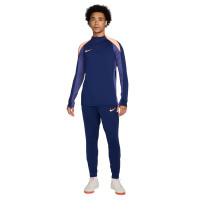 Nike Strike Trainingsbroek Donkerblauw Oranje