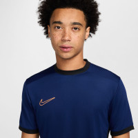 Nike Academy 25 Training Shirt Dark Blue Black Orange