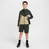 Nike Tech Fleece Vest Sportswear Kids Beige Donkergroen Zwart