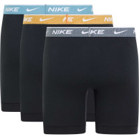 Nike Everyday Cotton Brief Boxershort 3-Pack Zwart Grijs Geel Lichtblauw