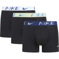 Nike Dri-FIT Ultra Stretch Boxer Shorts Micro 3-Pack Black Blue Light Green Light Blue
