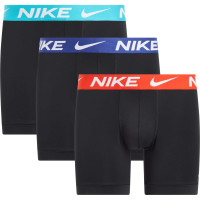 Nike Dri-FIT Ultra Stretch Boxer Shorts Micro 3-Pack Black Orange Blue Turquoise