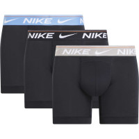 Nike Dri-FIT Ultra Comfort Brief Boxer Shorts 3-Pack Black Grey Light Blue