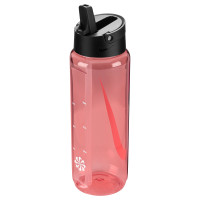 Nike Renew TR Recharge Straw Bottle 700ML Light Red Black White