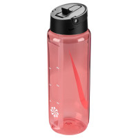 Nike Renew TR Recharge Straw Bottle 700ML Light Red Black White