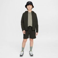 Nike Tech Fleece Vest Sportswear Kids Donkergroen Zwart