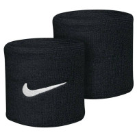 Nike Polsband Swoosh 2-Pack Zwart Wit