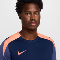 Nike Strike Training Shirt Dark Blue Orange