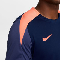 Nike Strike Training Shirt Dark Blue Orange