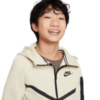 Nike Tech Fleece Sportswear Trainingspak Kids Gebroken Wit Zwart