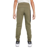 Nike Tech Fleece Trainingspak Sportswear Kids Olijfgroen Grijs Zwart