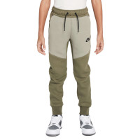 Nike Tech Fleece Trainingspak Sportswear Kids Olijfgroen Grijs Zwart